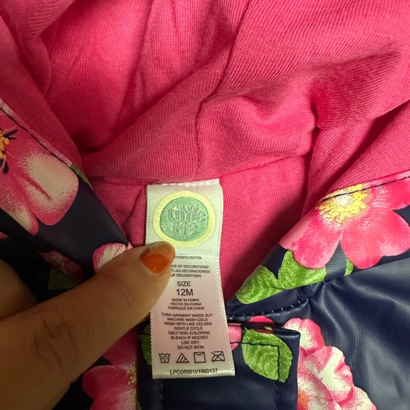 Little me warm rain coat for 12 months - Picture 5 of 6